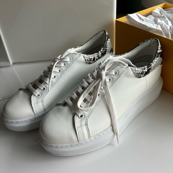 MIMOSA White Platform Sneakers - Picture 7 of 9